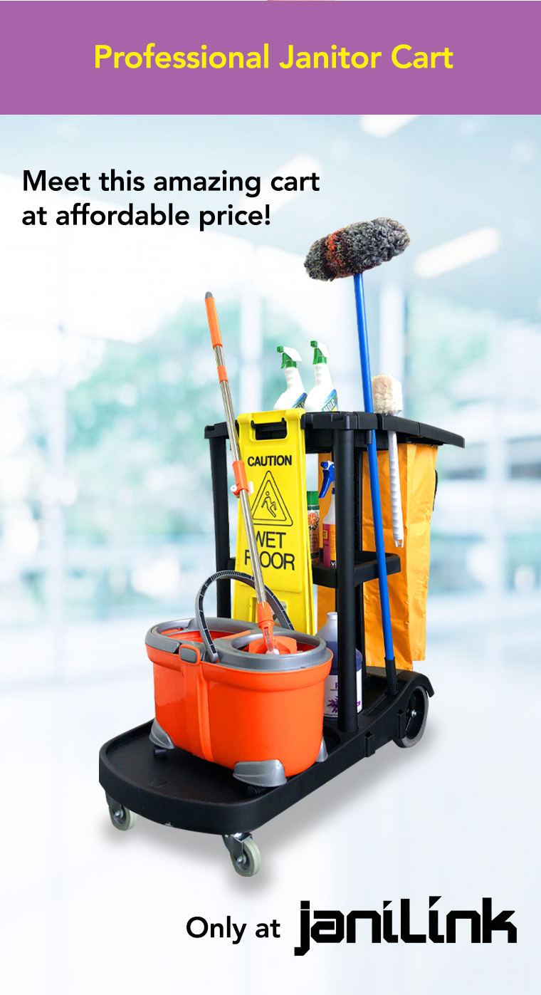 professional janitor cart, affordable price, janilink.